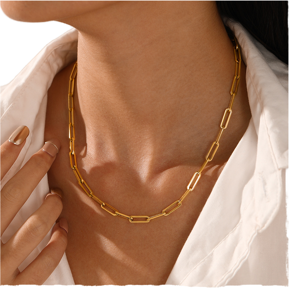 Charmily Paperclip Gliederhalskette